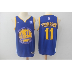 Toddler Golden State Warriors 11 Klay Thompson Royal Stitched Jersey