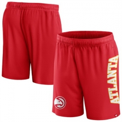 Men Atlanta Hawks Red Post Up Mesh Shorts 