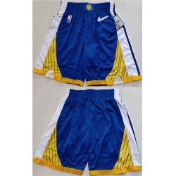 Men Golden State Warriors Blue Gold Shorts
