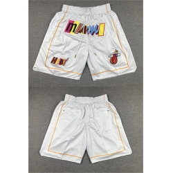 Men Miami Heat 2022 23 White City Edition Shorts 
