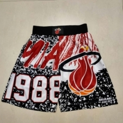 Miami Heat Basketball Shorts 036