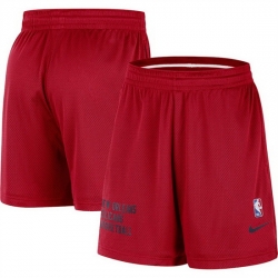 Men New Orleans Pelicans Red Warm Up Performance Practice Shorts 