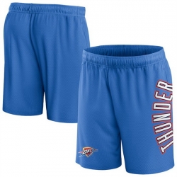 Men Oklahoma City Thunder Blue Post Up Mesh Shorts 