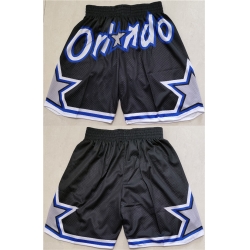 Men Orlando Magic Black Shorts