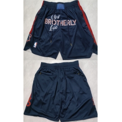 Men Philadelphia 76ers Navy City Edition Shorts