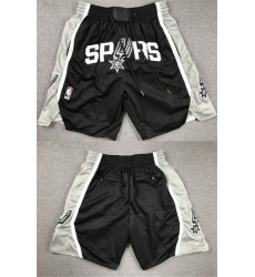 Men San Antonio Spurs Black Shorts  