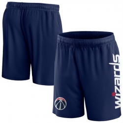 Men Washington Wizards Navy Post Up Mesh Shorts 