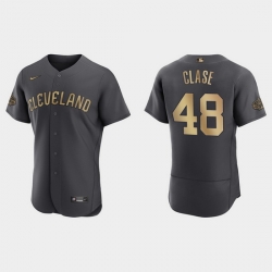 Men Emmanuel Clase Guardians 2022 Mlb All Star Game Authentic Charcoal Jersey