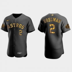 Men Houston Astros Alex Bregman 2022 Mlb All Star Game Authentic Black Men Jersey