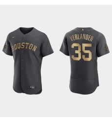 Men Justin Verlander Houston Astros 2022 Mlb All Star Game Authentic Charcoal Jersey
