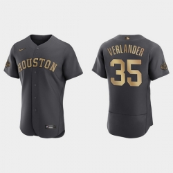 Men Justin Verlander Houston Astros 2022 Mlb All Star Game Authentic Charcoal Jersey