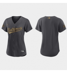 Women Baltimore Orioles 2022 Mlb All Star Game Replica Charcoal Jersey