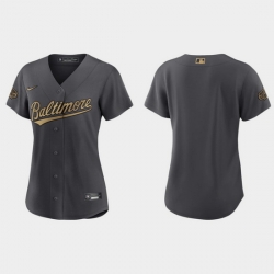 Women Baltimore Orioles 2022 Mlb All Star Game Replica Charcoal Jersey