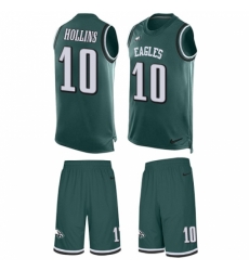 Men's Nike Philadelphia Eagles #10 Mack Hollins Limited Midnight Green Tank Top Suit NFL Jersey