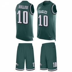 Men's Nike Philadelphia Eagles #10 Mack Hollins Limited Midnight Green Tank Top Suit NFL Jersey