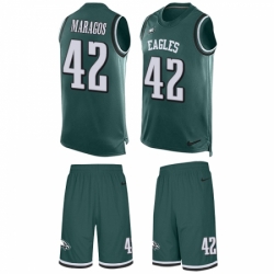Men's Nike Philadelphia Eagles #42 Chris Maragos Limited Midnight Green Tank Top Suit NFL Jersey
