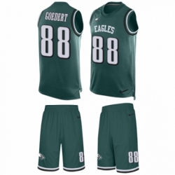 Men's Nike Philadelphia Eagles #88 Dallas Goedert Limited Midnight Green Tank Top Suit NFL Jersey