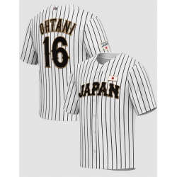 Men Japan Baseball Active Player Custom 2023 White World Baseball Classic Stitched Jersey