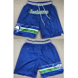 Men Seattle Seahawks Blue Shorts