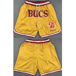 Men Tampa Bay Buccaneers Gold Shorts