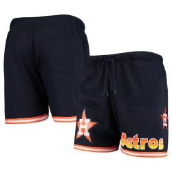 Houston Astros Navy Team Logo Mesh Shorts