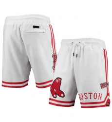 Men Boston Red Sox White Shorts