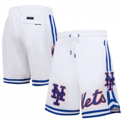 Men New York Mets White Shorts