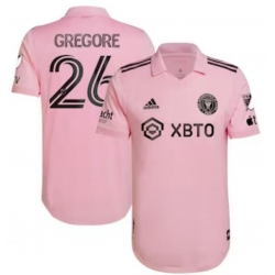 Men's Inter Miami CF Gregore adidas Pink 2022 The Heart Beat Kit Authentic Player Jersey