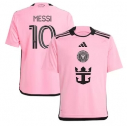 Youth Inter Miami CF Lionel Messi adidas Pink 2024 2getherness Replica Player Jersey