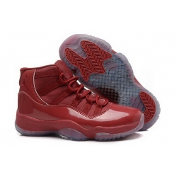 Air Jordan 11 GS Burgundy Red Women Shoes