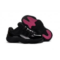 Air Jordan 11 Retro Women Shoes 2016 Black Pink
