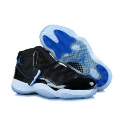 Air Jordan 11 Shoes 2014 Womens Grade AAA Black White Blue