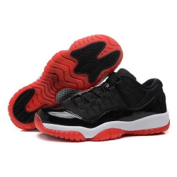 Air Jordan 11 Shoes 2015 Womens Low Black Red White