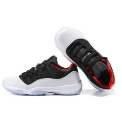 Air Jordan 11 Shoes 2015 Womens Low Black White Red