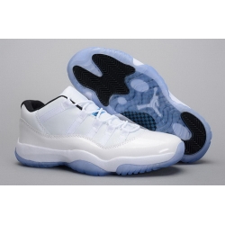 Air Jordan 11 Shoes 2015 Mens Low White Black
