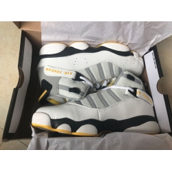 Air Jordan 13 Horizon Men Shoes Grey Yellow White