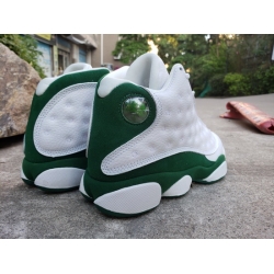 Air Jordan 13 Retro Cat Eyes White Green Men Shoes