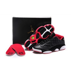 Air Jordan 13 Shoes 2015 Mens Low 30th Anniversary Black Red White