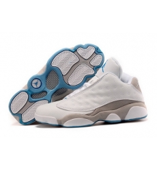 Air Jordan 13 Shoes 2015 Mens Low White Grey Blue