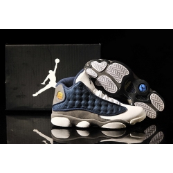 Air Jordan 13 XIII Shoes 2013 Mens Shoes Navy Blue Grey White Online
