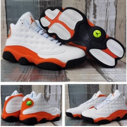 Jordan 13 Retro White Orange Men Shoes