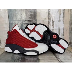 Men Jordan 13 3M Classic Red White Shoes
