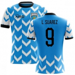 Men Uruguay #9 Luis Suarez Soccer 2024 Jersey Blue I