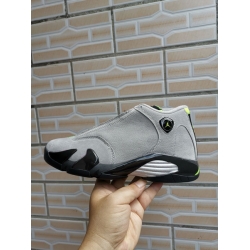 Air Jordan 14 Retro Grey Green Low Cut Men Shoes
