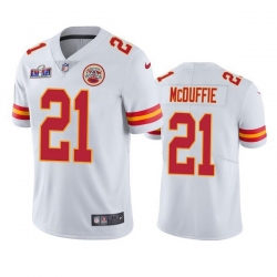 Youth Kansas City Chiefs 21 Trent McDuffie White Vapor Untouchable Limited Stitched Football 2024 Super Bowl LVIII Jersey