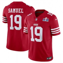 Youth San Francisco 49ers 19 Deebo Samuel Red 2023 F U S E  Vapor Untouchable Limited Stitched Football 2024 Super Bowl LVIII Jersey
