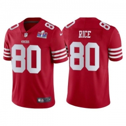 Youth San Francisco 49ers 80 Jerry Rice 2022 New Scarlet Vapor Untouchable Stitched Football 2024 Super Bowl LVIII Jersey