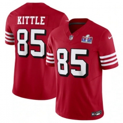 Youth San Francisco 49ers 85 George Kittle New Red 2023 F U S E  Vapor Untouchable Limited Stitched Football 2024 Super Bowl LVIII Jersey