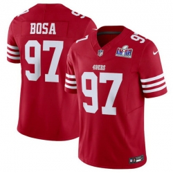 Youth San Francisco 49ers 97 Nick Bosa Red 2023 F U S E  Vapor Untouchable Limited Stitched Football 2024 Super Bowl LVIII Jersey