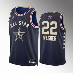 Men 2024 All Star 22 Franz Wagner Navy Stitched Basketball Jersey